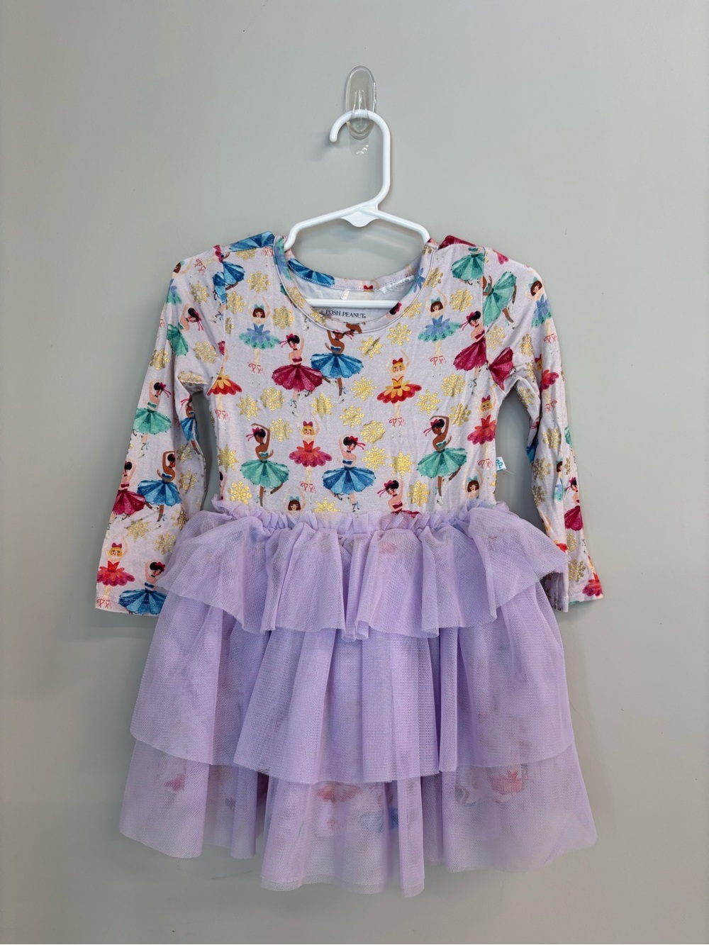 Posh Peanut Nutcracker Ballet Adalyn Tulle Bodysuit Dress 2T